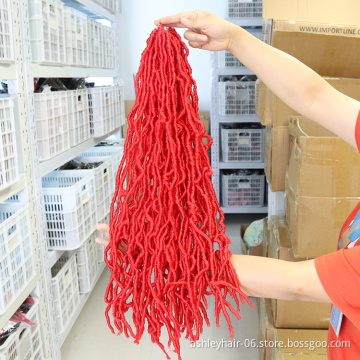 Julianna 18 24 36 Inch Wholesale Long Crochet Hair 21 Roots Faux Locs Loc Stocking Goddess Locs Crochet Synthetic Hair
